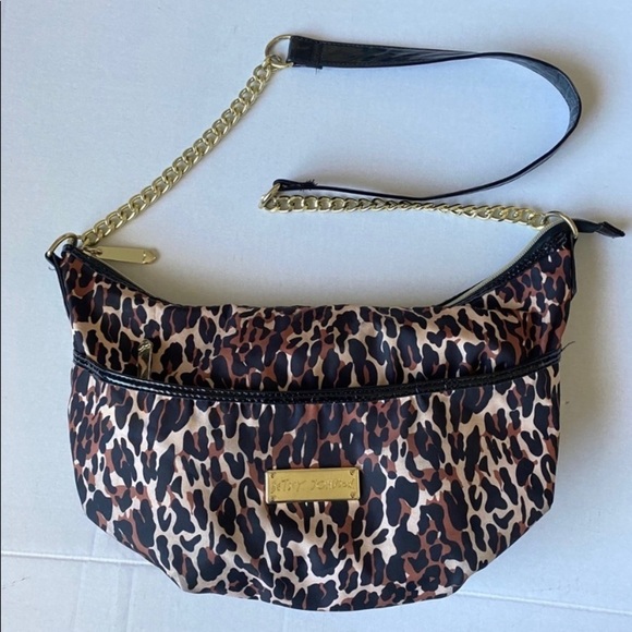 Betsey Johnson Half Moon Shoulder Bag Brown OS - Picture 1 of 9
